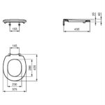 Armitage Shanks Contour 21 Red Toilet Seat No Cover