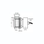 Armitage Shanks Pneumatic Push Button with 40cm Extension Steel