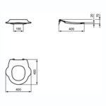 Armitage Shanks Contour 21 Splash Seat Ring Only S4542 Red