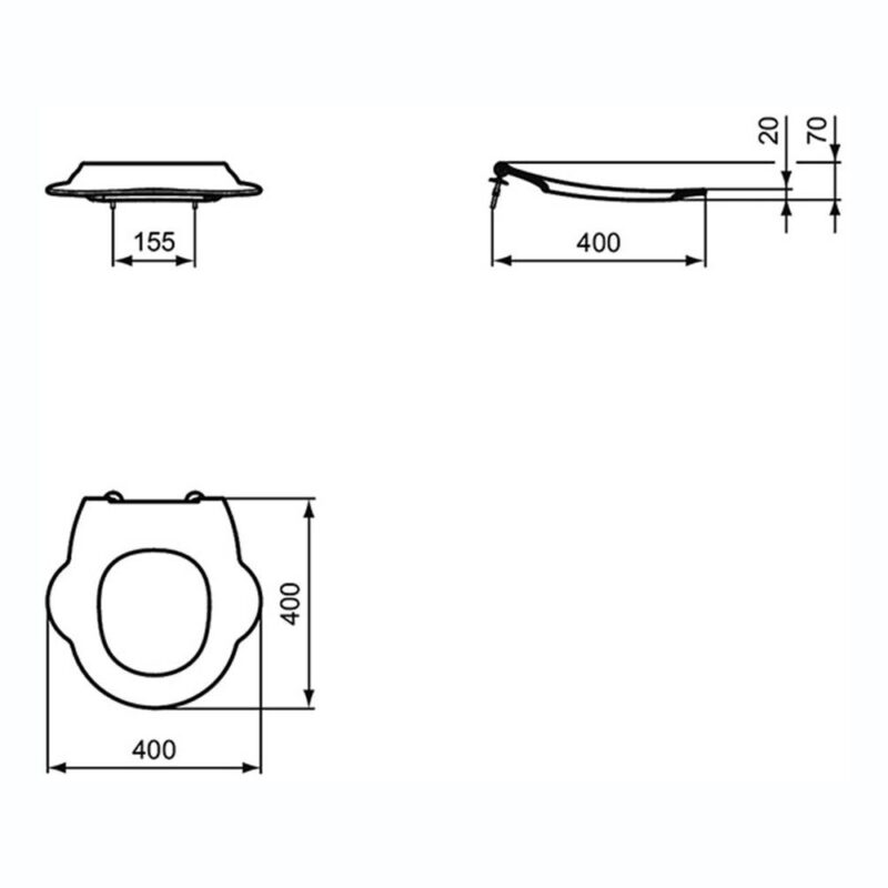 Armitage Shanks Contour 21 Splash Seat Ring Only S4542 Red