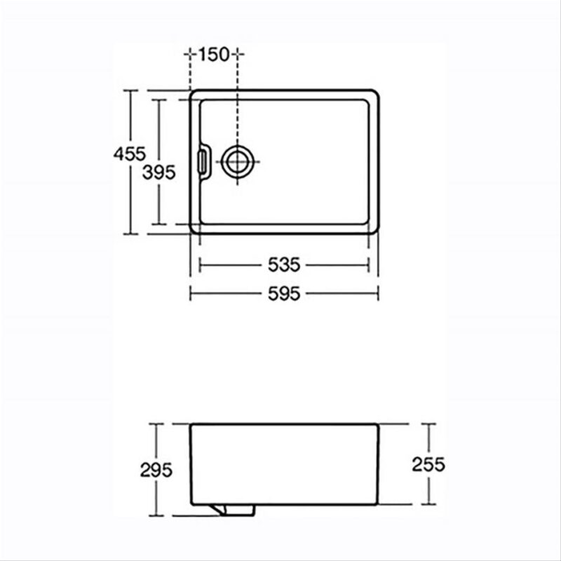Armitage Shanks Belfast Sink S5803 White
