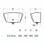 Armitage Shanks Mura 9 Litre Auto Cistern White
