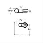 Armitage Shanks Contour 21 Shower Rail Handset Holder White