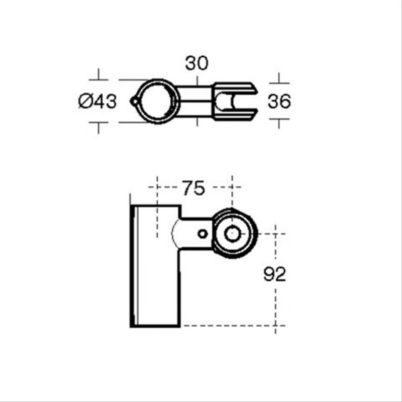 Armitage Shanks Contour 21 Shower Rail Handset Holder White