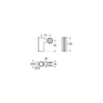 Armitage Shanks Contour 21 Shower Holder S6477 Charcoal