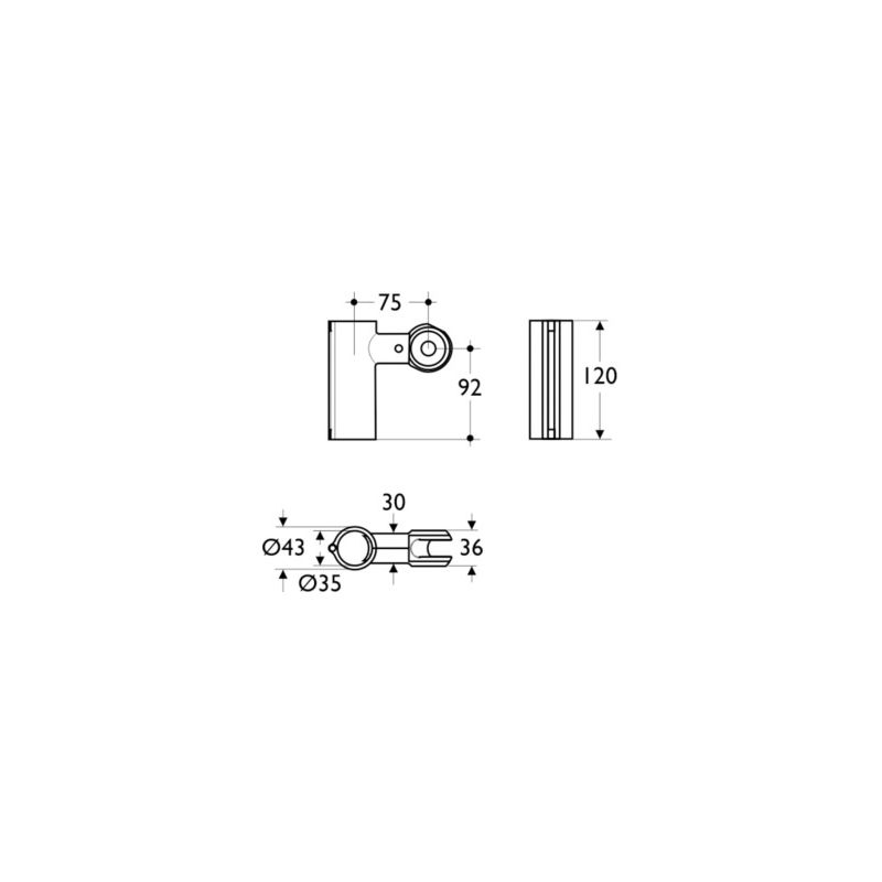 Armitage Shanks Contour 21 Shower Holder S6477 Charcoal