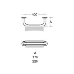 Armitage Shanks Contour 21 40x17 Back Rest S6481 Grey