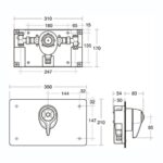 Armitage Shanks Thermostatic Shower & Mounting Box S6933 Steel
