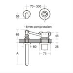 Armitage Shanks Contour 21 Wall Basin Mixer S7422