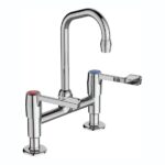 Armitage Shanks Markwik Pillar Mixer Chrome 150mm Levers
