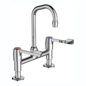 Armitage Shanks Markwik Pillar Mixer Chrome 150mm Levers
