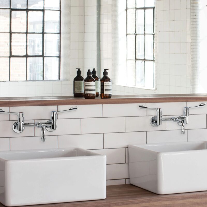 Armitage Shanks Markwik Wall Mixer with 150mm Levers