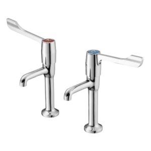 Armitage Shanks Markwik High Neck Pillar Taps Chrome