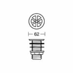 Armitage Shanks Unslotted Strainer Waste Chrome