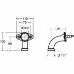 Armitage Shanks Contour 21 Waste Pack for Back Outlet Washbasins