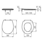 Armitage Shanks Sandringham 21 Wall Hung Toilet with Seat
