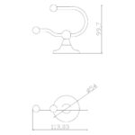 Bayswater Traditional Double Robe Hook