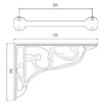 Bayswater Ornate Cistern Brackets