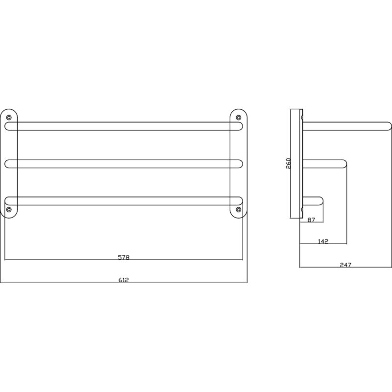 Bayswater 3 Tier Towel Rack