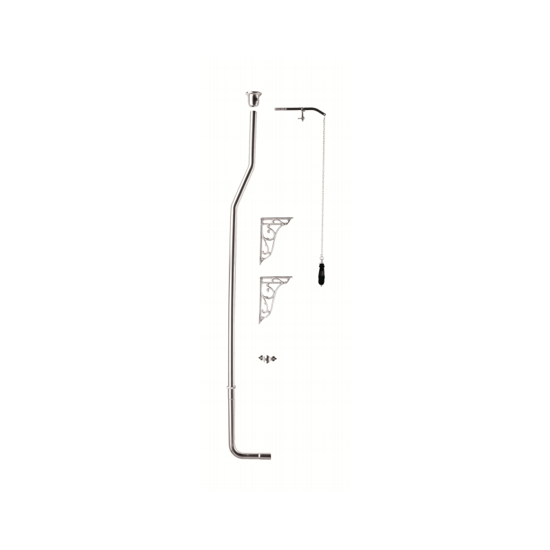 Bayswater High Level Toilet Flush Pipe Kit Chrome Bayswater High Level Toilet Flush Pipe Kit Chrome