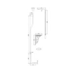 Bayswater High Level Toilet Flush Pipe Kit Chrome