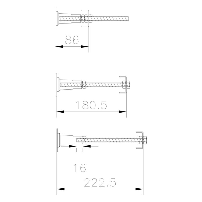 Bayswater Bathurst Bath Leg Set