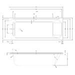 Bayswater Bathurst 1700mm x 700mm Single Ended Bath
