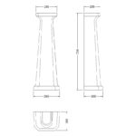 Bayswater Fitzroy Comfort Height Full Pedestal
