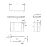 Bayswater Fitzroy Low Cistern, Ceramic Lever & Fittings