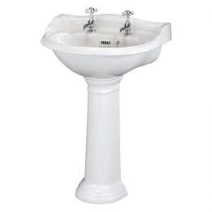 Bayswater Porchester 600mm 2 Tap Hole Basin