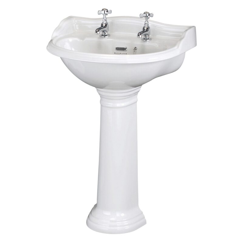 Bayswater Porchester 600mm 2 Tap Hole Basin Bayswater Porchester 600mm 2 Tap Hole Basin