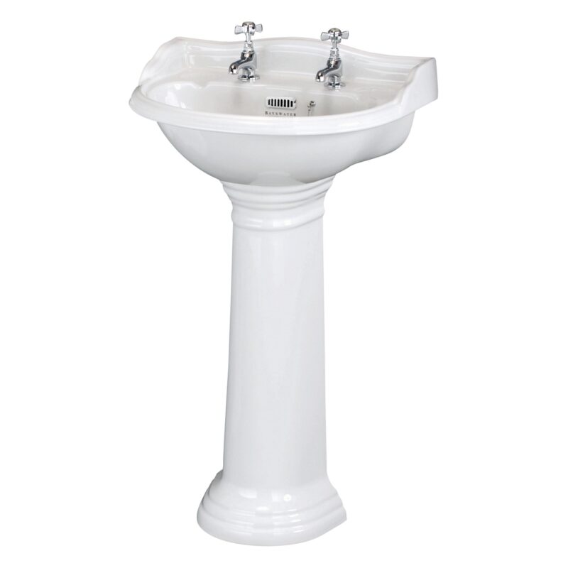 Bayswater Porchester 500mm 2 Tap Hole Basin Bayswater Porchester 500mm 2 Tap Hole Basin