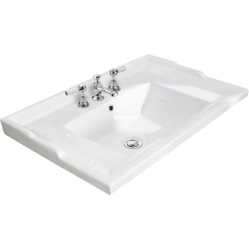 Bayswater 600mm Traditional 3 Tap Hole Basin Bayswater 600mm Traditional 3 Tap Hole Basin