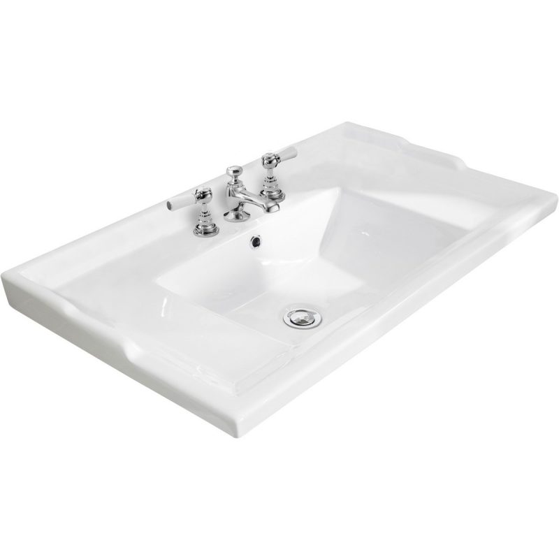 Bayswater 800mm Traditional 3 Tap Hole Basin