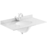 Bayswater Grey 800mm Single Bowl 1 Tap Hole Marble Top