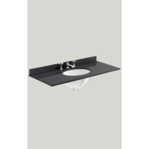 Bayswater 1000mm Single Bowl 3 Tap Hole Black Marble Top