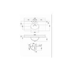 Bayswater 1000mm Single Bowl 3 Tap Hole Black Marble Top