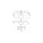 Bayswater 1000mm Single Bowl 3 Tap Hole White Marble Top