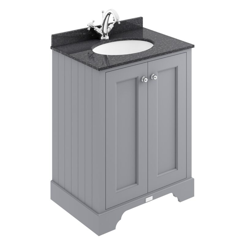 Bayswater Plummett Grey 600mm 2 Door Basin Cabinet Bayswater Plummett Grey 600mm 2 Door Basin Cabinet