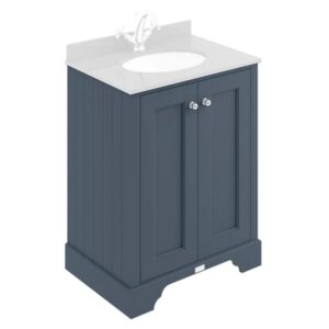 Bayswater Stiffkey Blue 600mm 2 Door Basin Cabinet