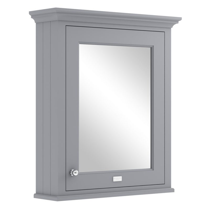 Bayswater Plummett Grey 600mm Mirror Wall Cabinet
