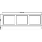 Bayswater Pointing White 1800mm Bath Front Panel