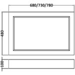 Bayswater Plummett Grey 700mm Bath End Panel