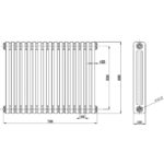 Bayswater Nelson Triple Radiator 600 x 786mm