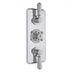 Bayswater Triple Concealed Valve with Diverter & White Indices