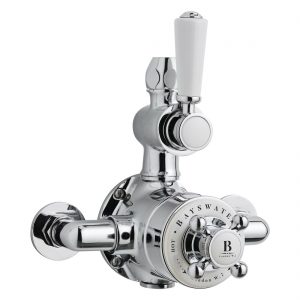 Bayswater Twin Exposed Valve with White Indices