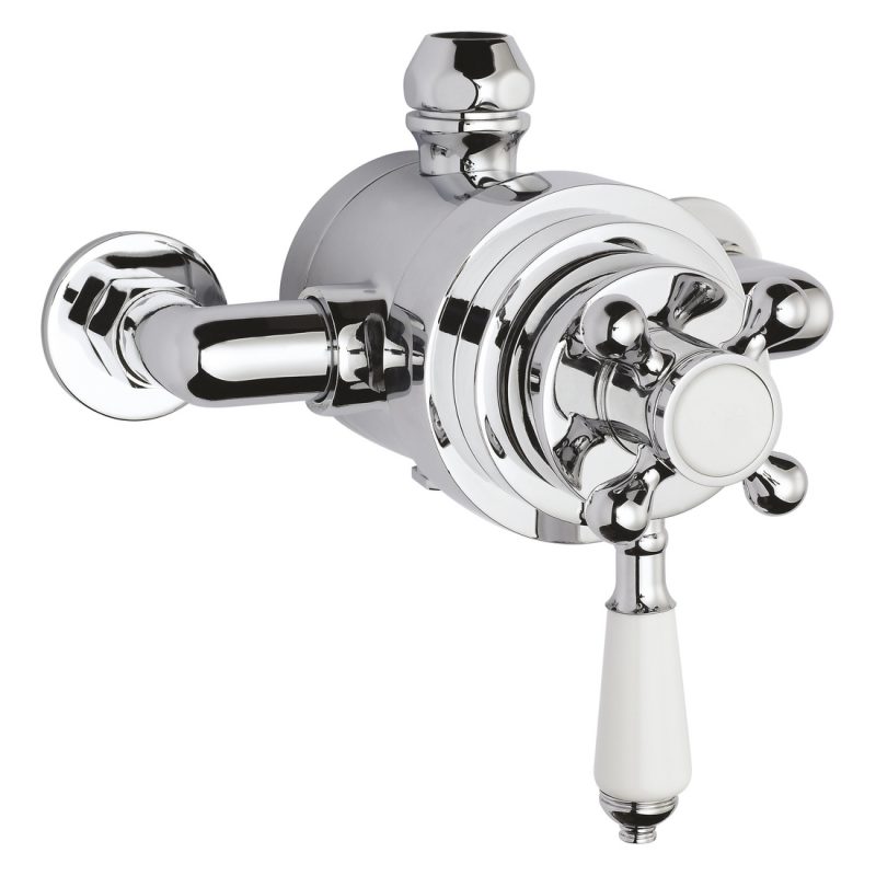 Bayswater Dual Thermostatic Exposed Valve with White Indices