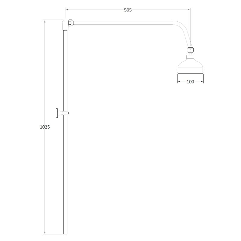 Bayswater Rigid Riser Kit with Swivel Spout