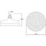 Bayswater 12" Apron Fixed Head