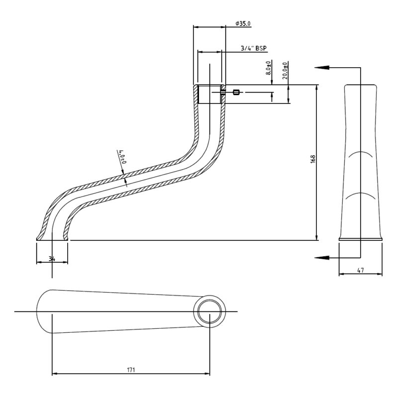 Bayswater Bath Spout